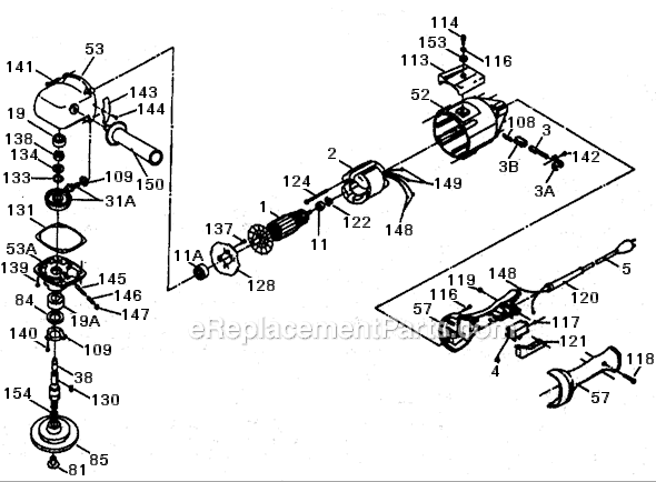 Page A Diagram and Parts List for 662 Type 2 Porter Cable Sander Polisher